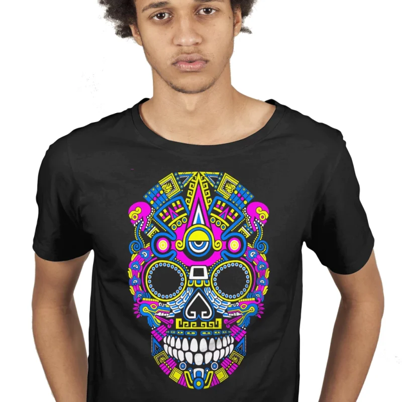 PLAYERA CALAVERA BRILLA EN LA NOCHE